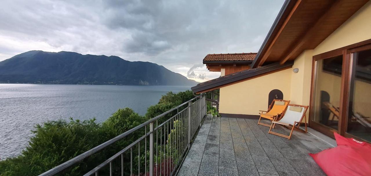 Bella Vista Lago Maggiore Einzigartiger Blick 365 Tagen Ghiffa Kültér fotó